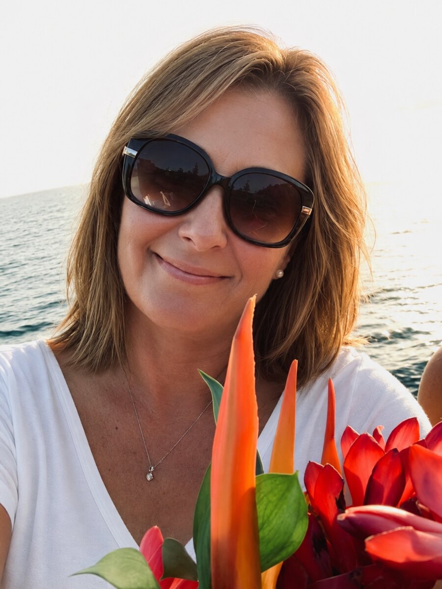Maria Kaps enjoying the Golden Isles waterfront